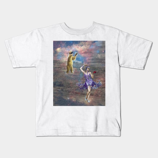 Dance with Me, Spirit Bear Kids T-Shirt by Loveday101